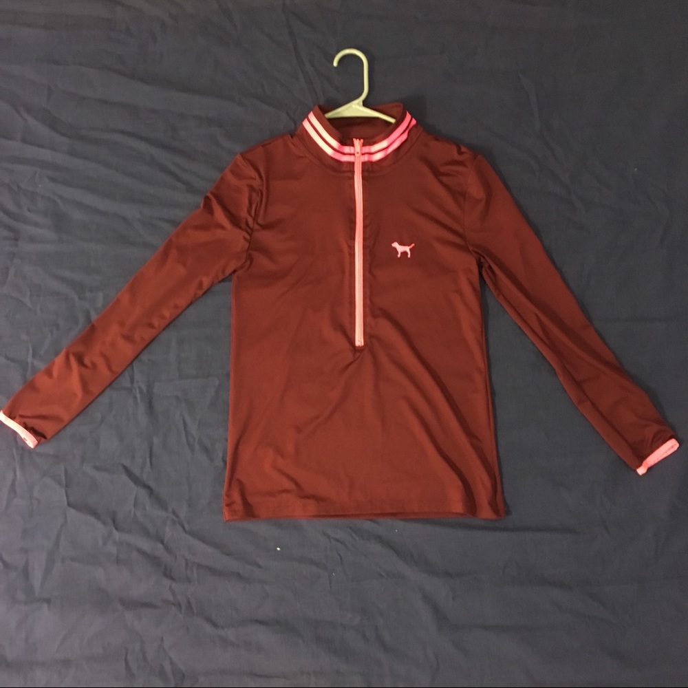 Pink Half Zip Pullover